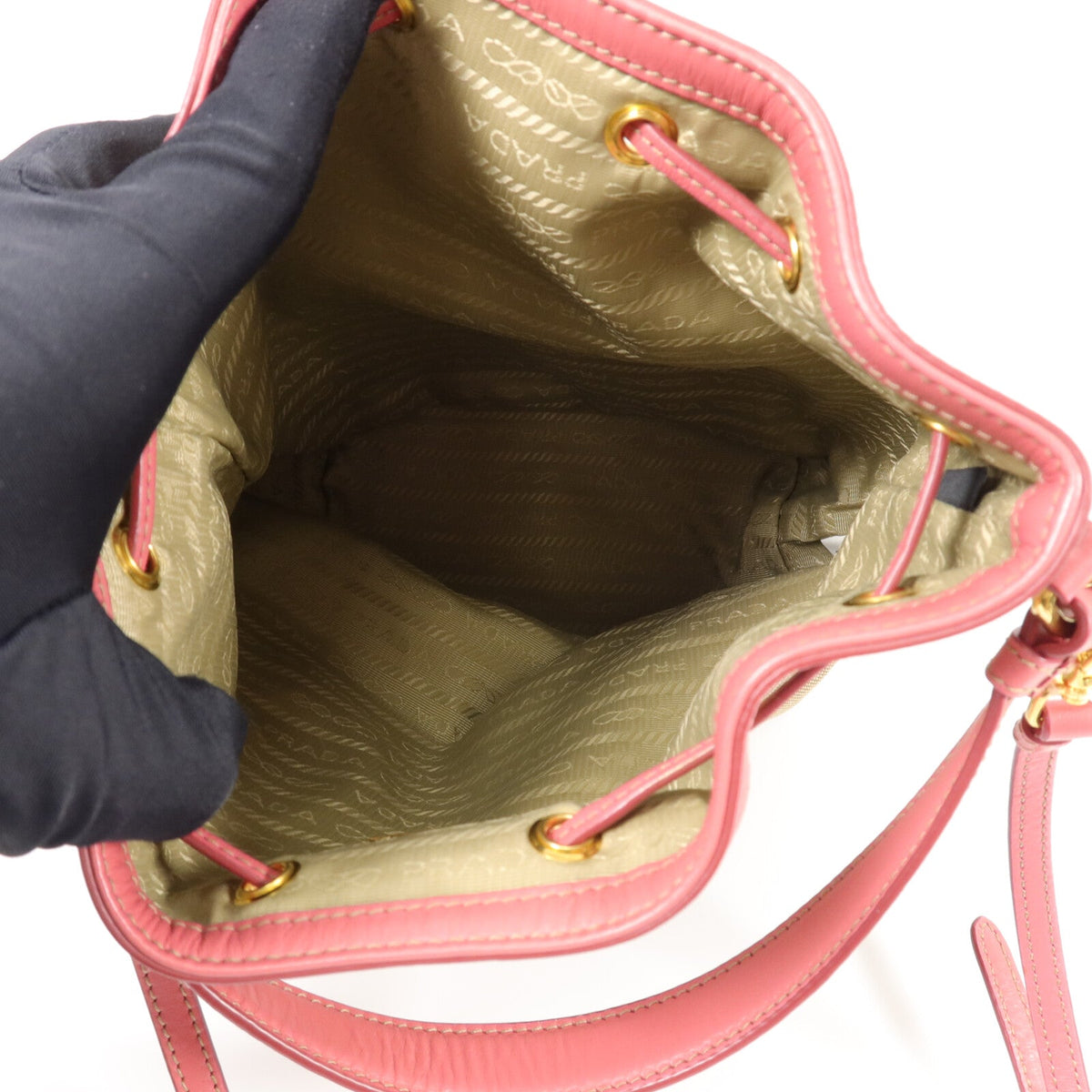 Prada · Mini Bucket · Canvas