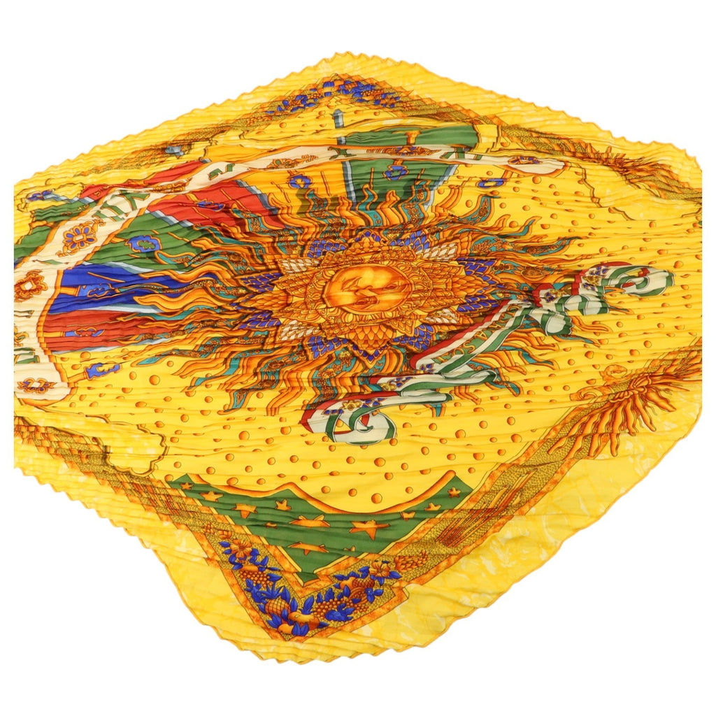 Hermès Carré Plissé · Silk Scarf 90