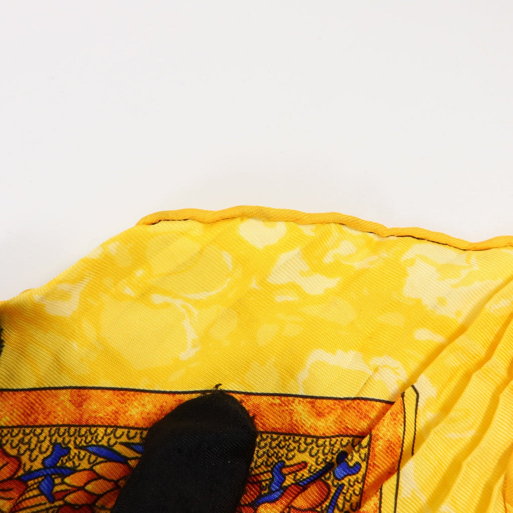 Hermès Carré Plissé · Silk Scarf 90