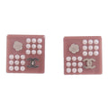Chanel CC Earrings · Dusty Rose