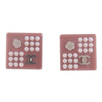 Chanel CC Earrings · Dusty Rose