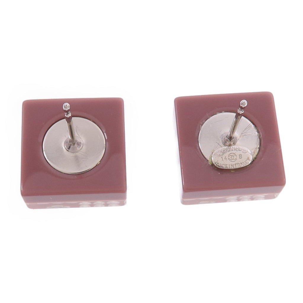 Chanel CC Earrings · Dusty Rose