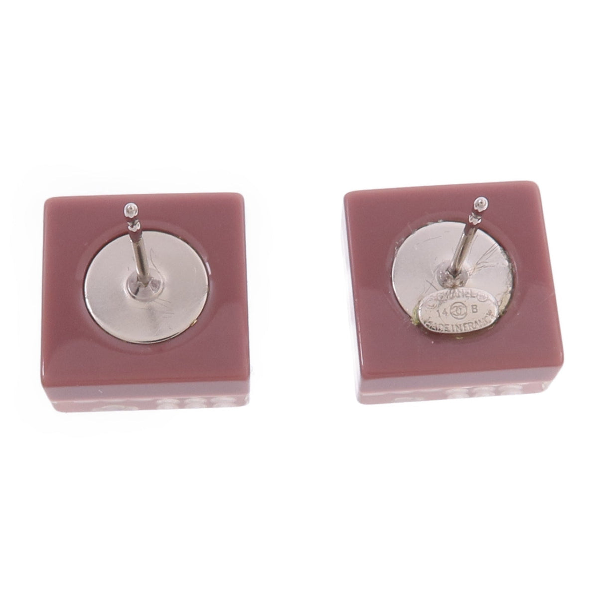 Chanel CC Earrings · Dusty Rose