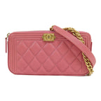Chanel Boy Double Zip WOC · Calfskin