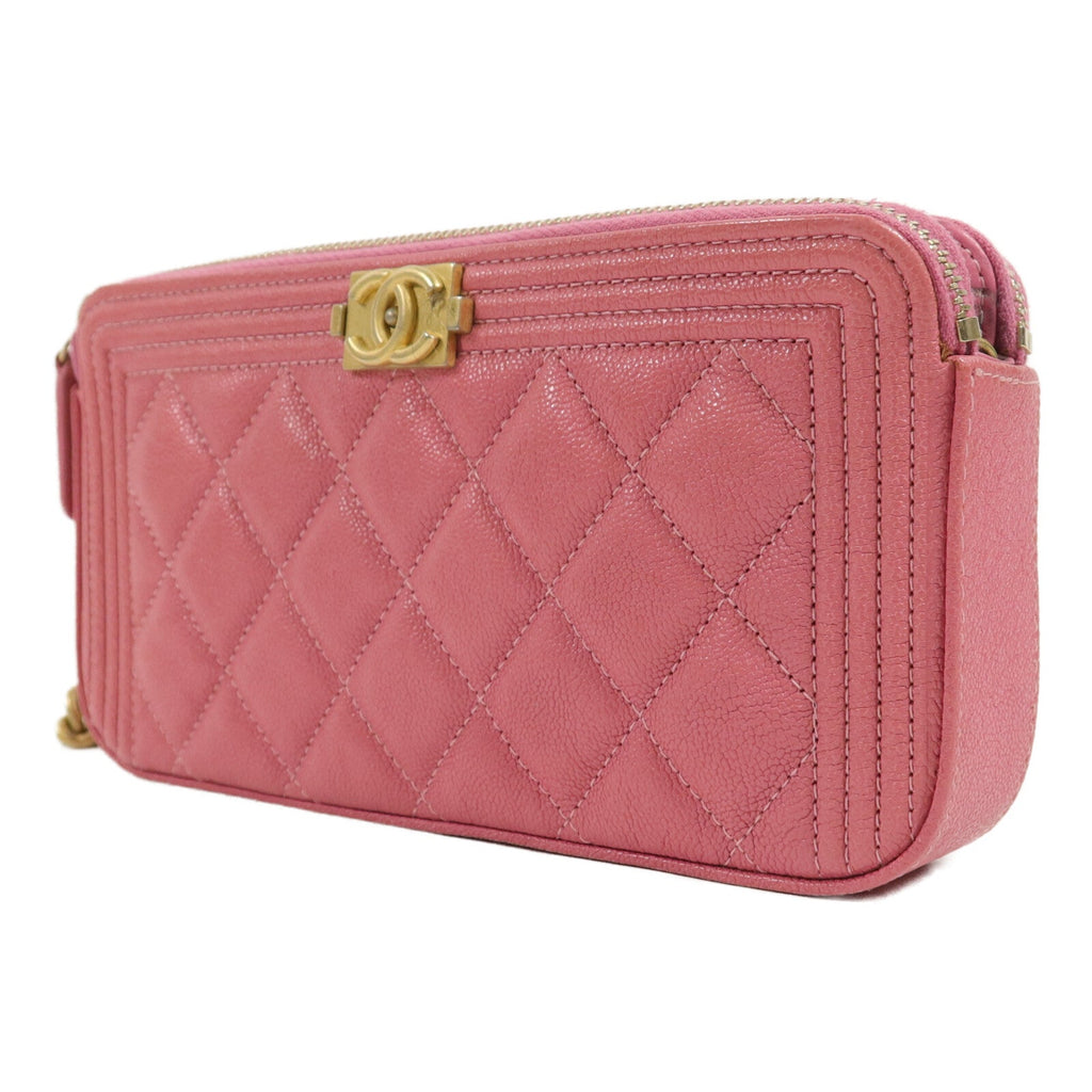 Chanel Boy Double Zip WOC · Calfskin