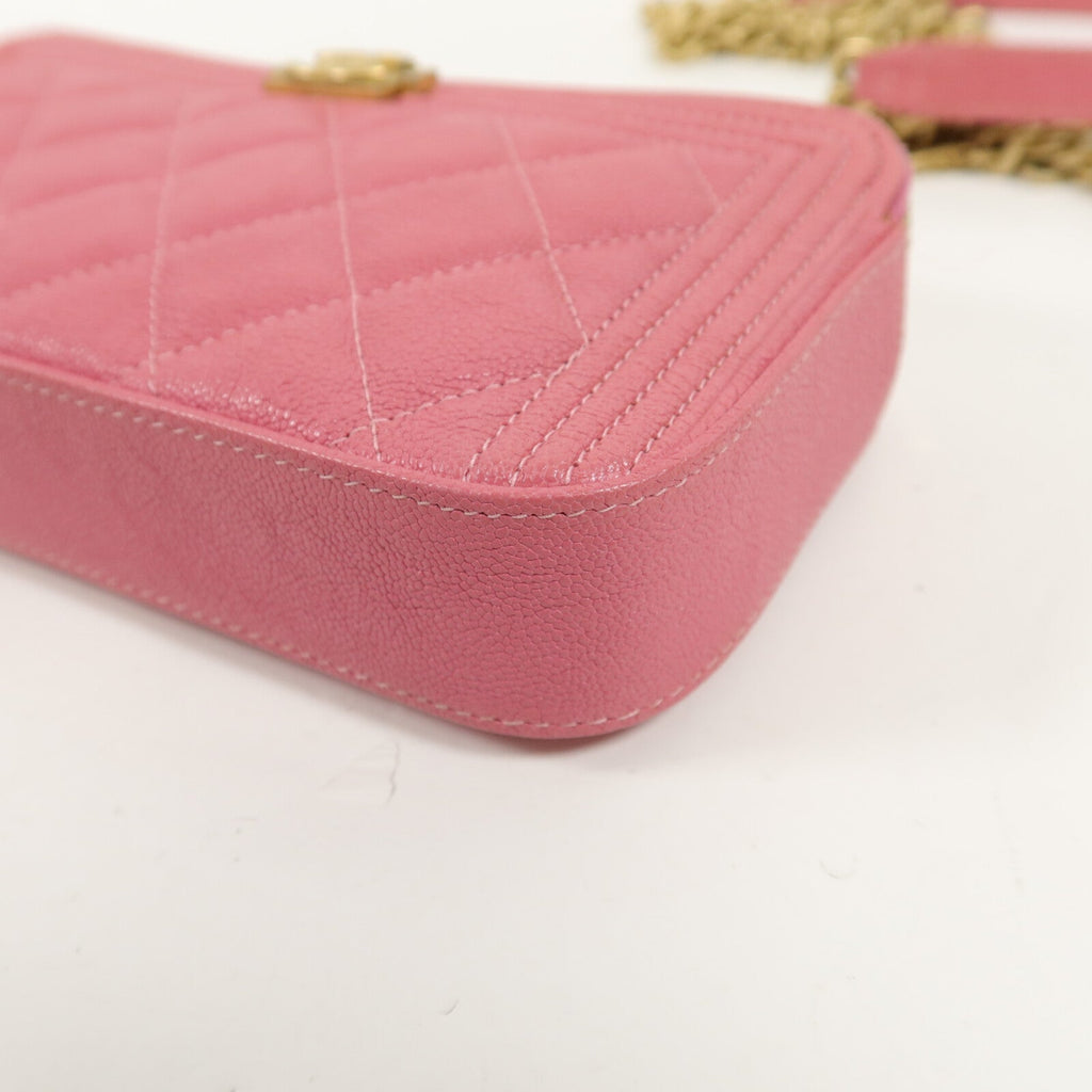 Chanel Boy Double Zip WOC · Calfskin