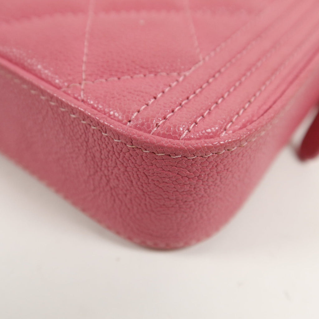 Chanel Boy Double Zip WOC · Calfskin