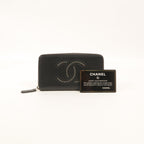 Chanel Studded CC · Zip Wallet · Lambskin