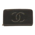 Chanel Studded CC · Zip Wallet · Lambskin