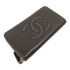Chanel Studded CC · Zip Wallet · Lambskin