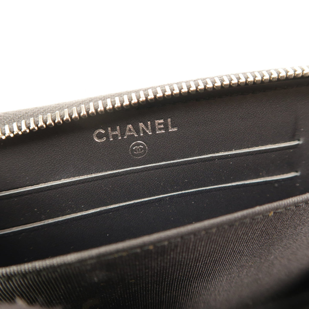 Chanel Studded CC · Zip Wallet · Lambskin