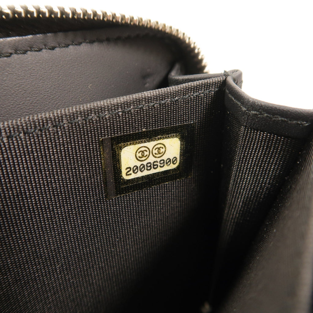 Chanel Studded CC · Zip Wallet · Lambskin