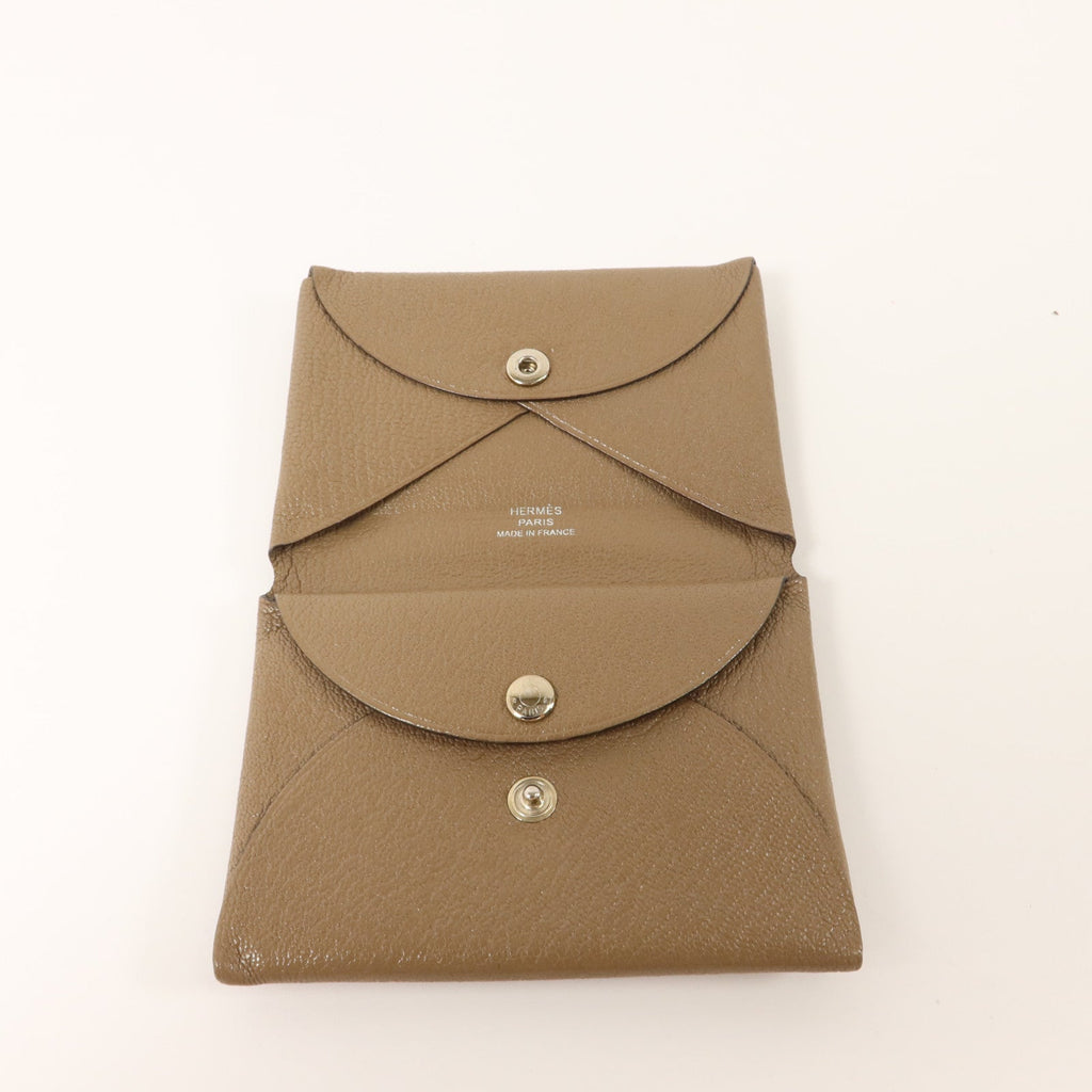 Hermès Calvi Duo · Chèvre · Etoupe