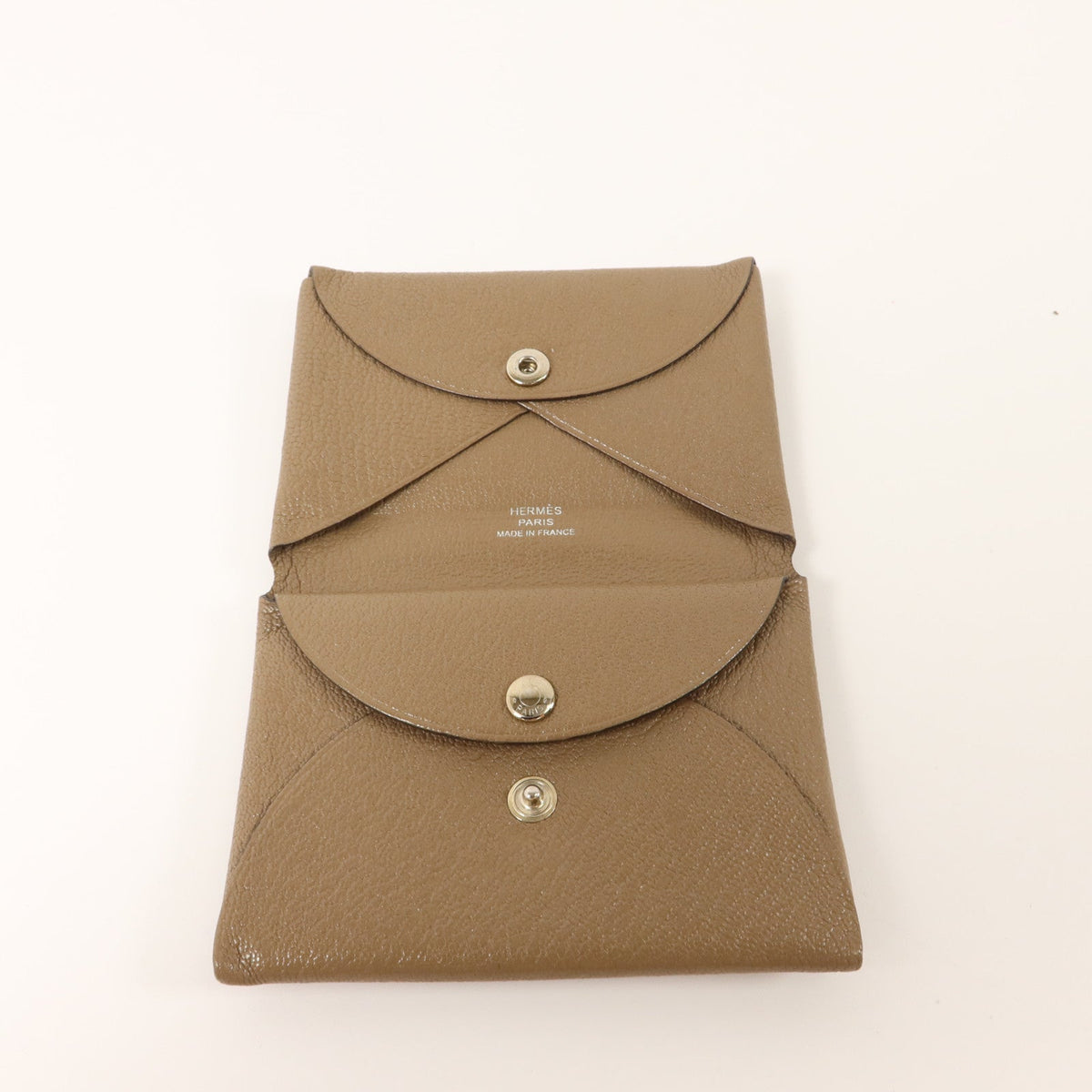 Hermès Calvi Duo · Chèvre · Etoupe