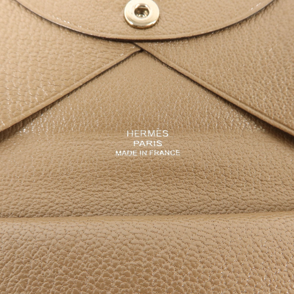 Hermès Calvi Duo · Chèvre · Etoupe