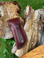 Damasucs Pocket Knife exquisite engraved bolster by Titan TF-015