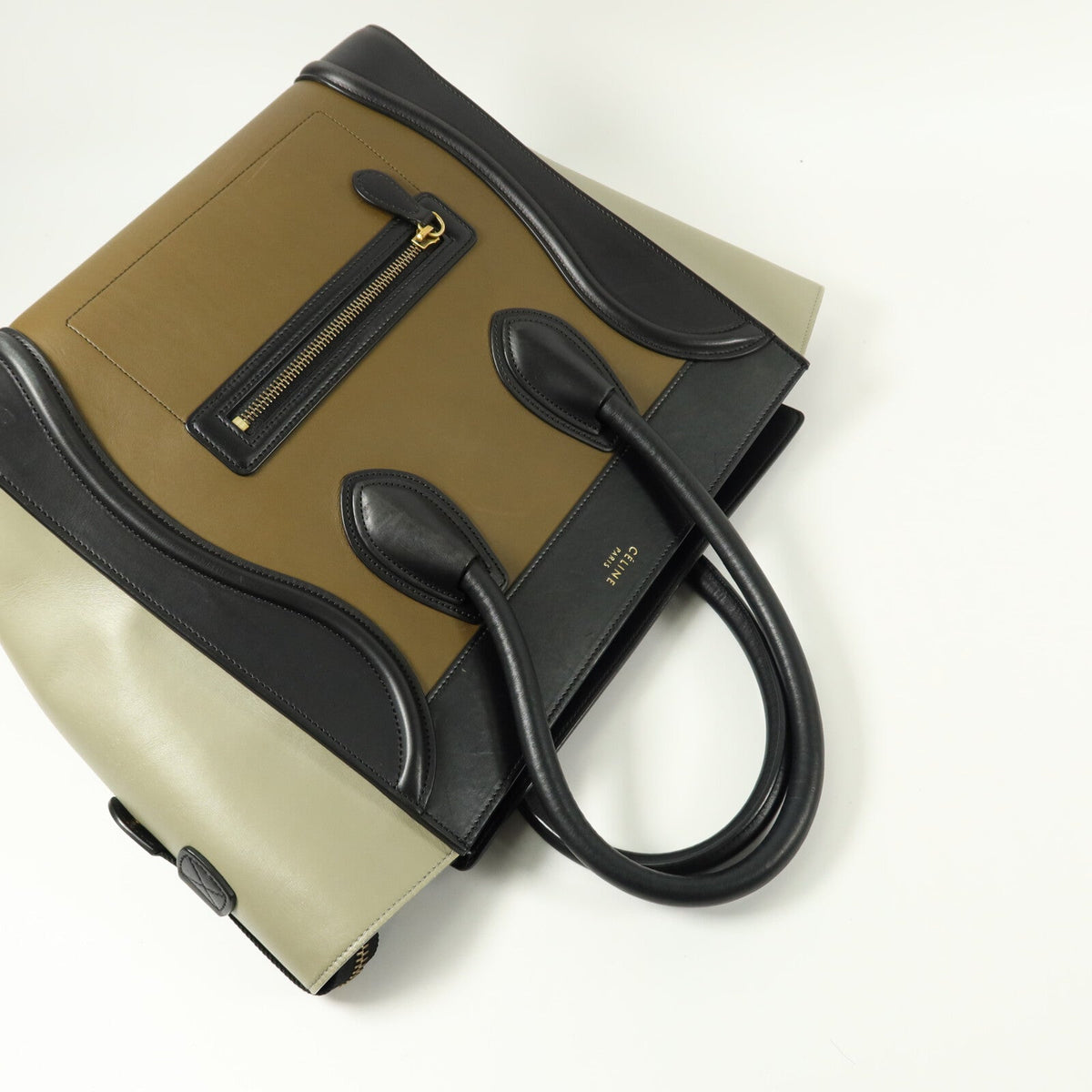 Celine Mini Luggage · Calfskin · Tricolor