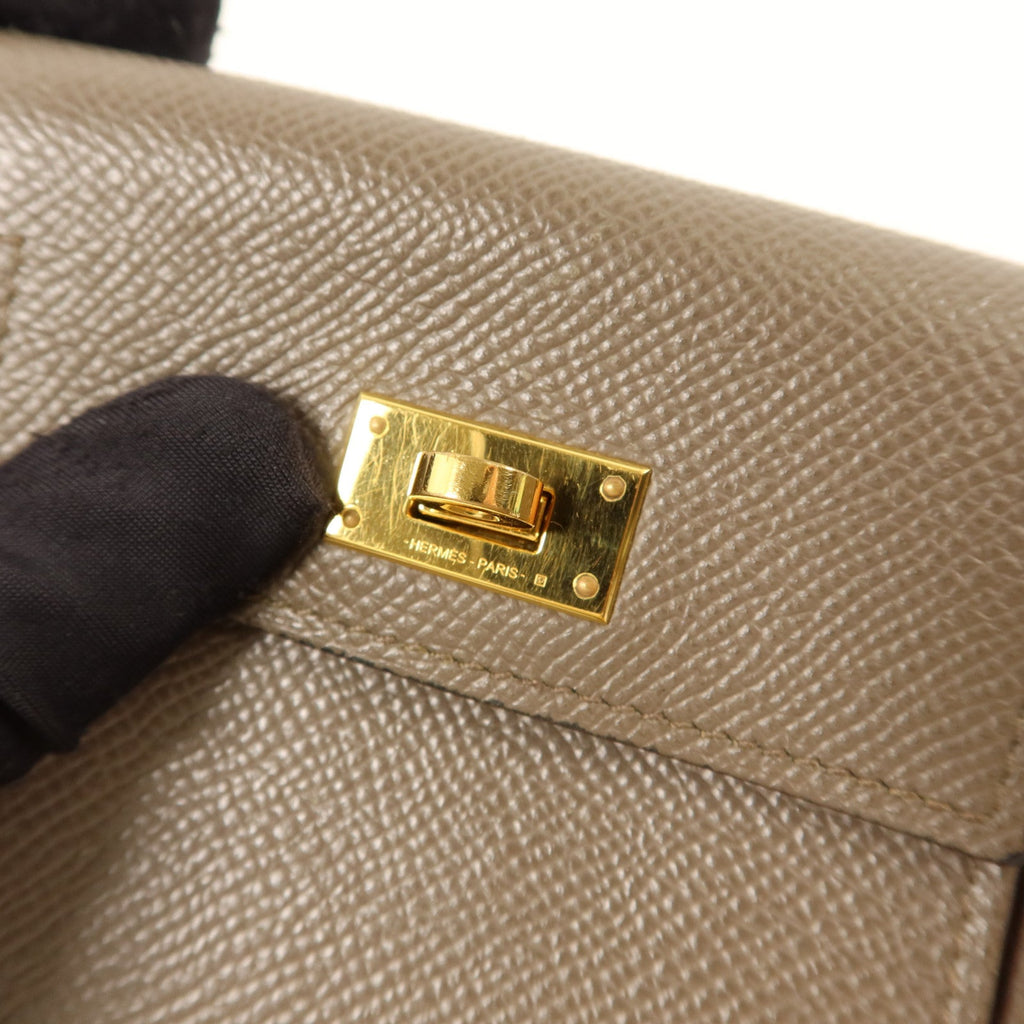 Hermès Kelly Pocket · Epsom · Etain