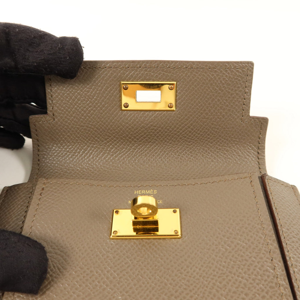 Hermès Kelly Pocket · Epsom · Etain
