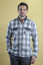 The Woodsman Shirt (Silver Plaid)