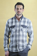 The Woodsman Shirt (Silver Plaid)