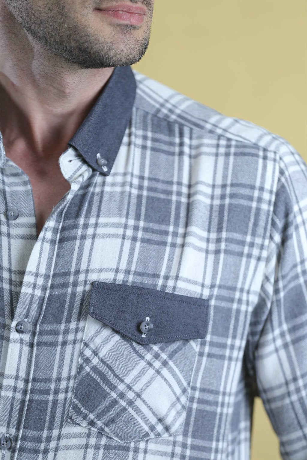The Woodsman Shirt (Silver Plaid)