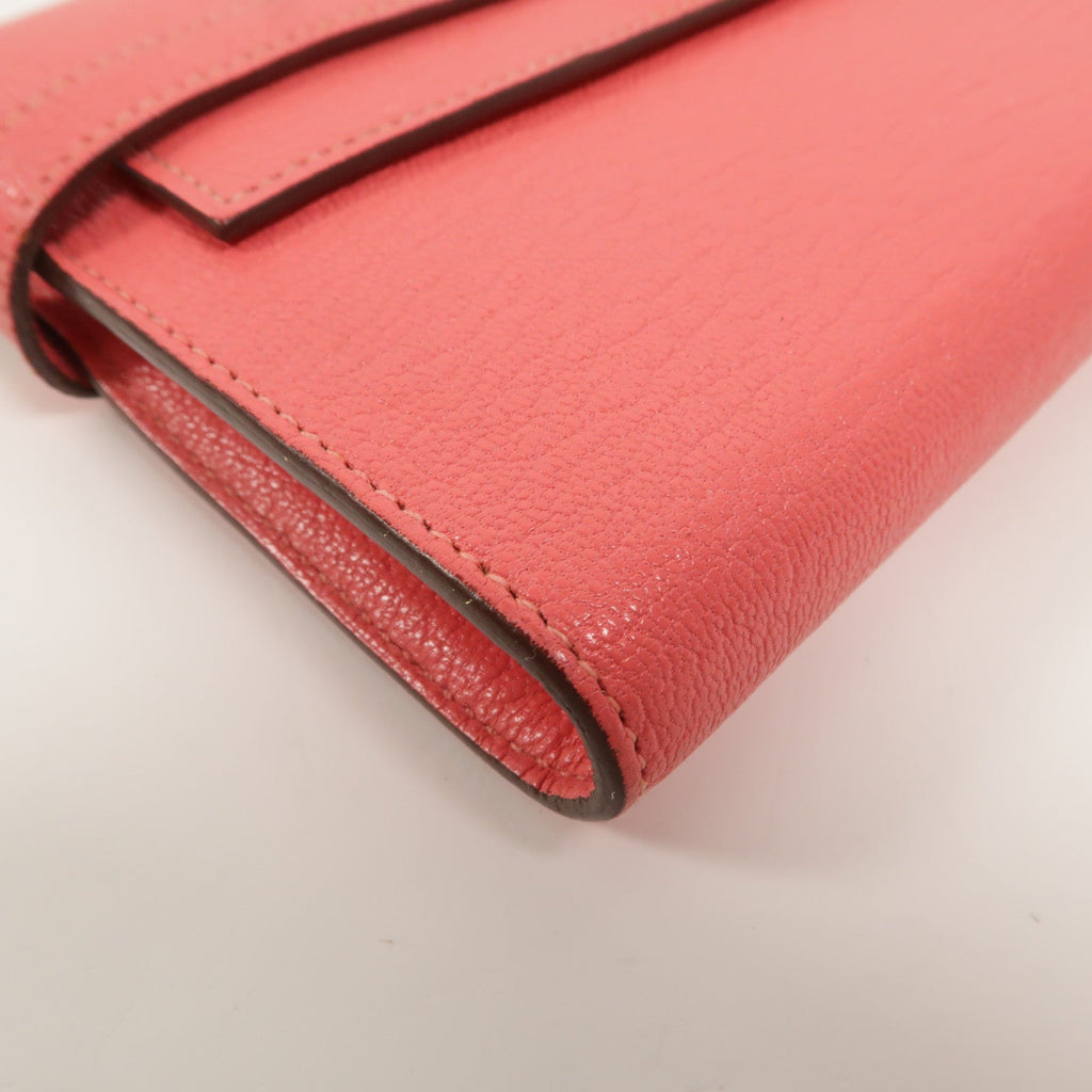 Hermès Kelly Long · Chèvre · Rose Lipstick