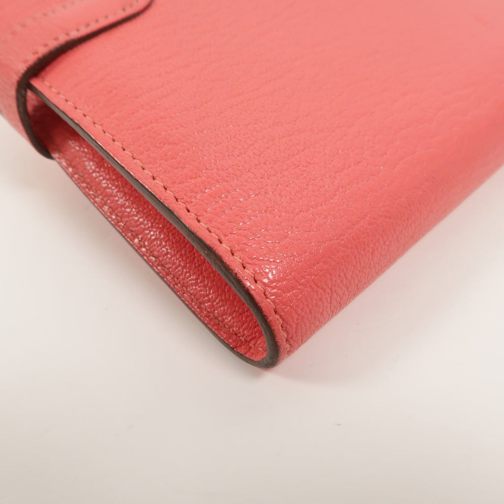 Hermès Kelly Long · Chèvre · Rose Lipstick