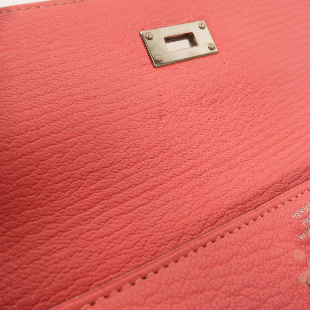 Hermès Kelly Long · Chèvre · Rose Lipstick