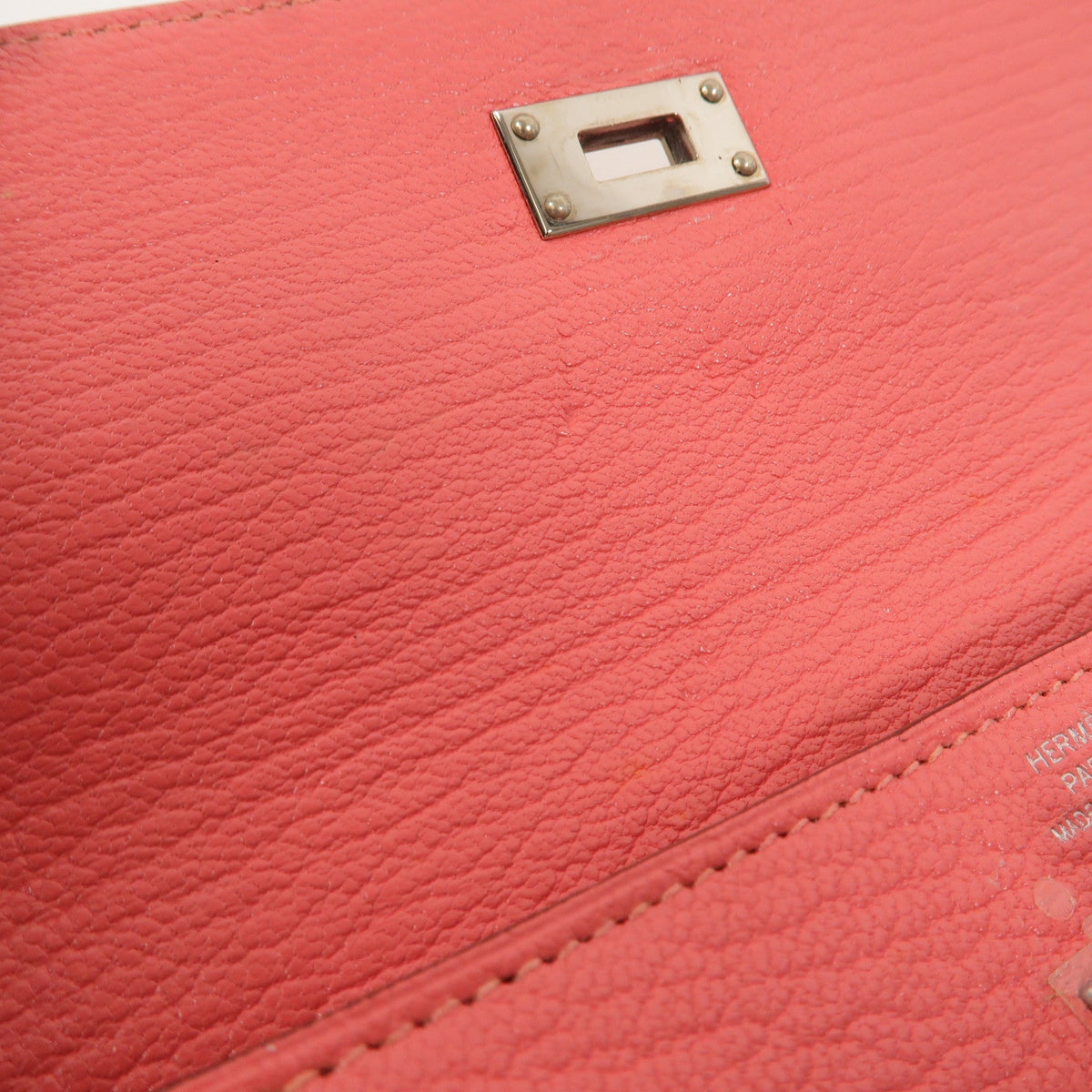 Hermès Kelly Long · Chèvre · Rose Lipstick