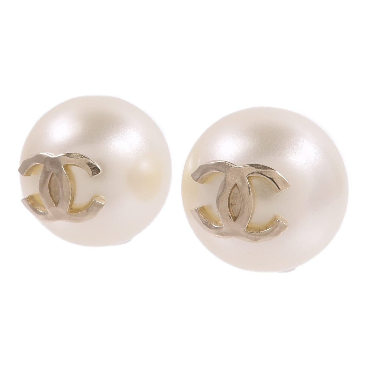 Chanel CC Earrings · Two-Tone