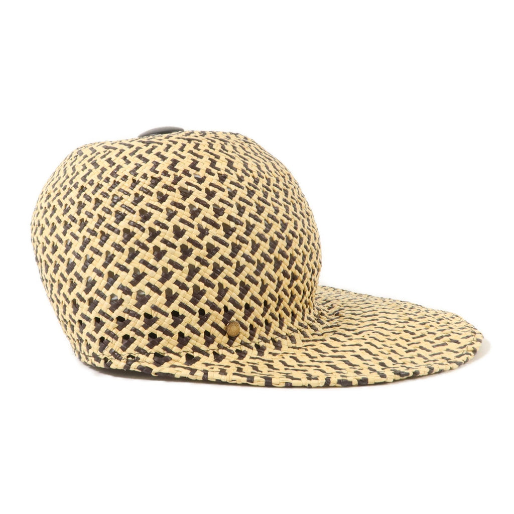 Hermès Tanzania Cap · Straw & Lambskin