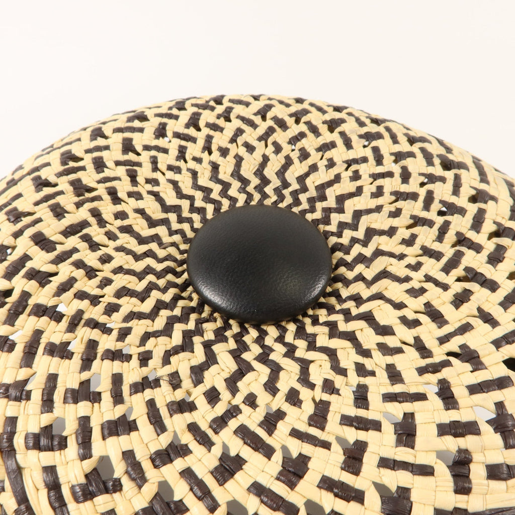 Hermès Tanzania Cap · Straw & Lambskin