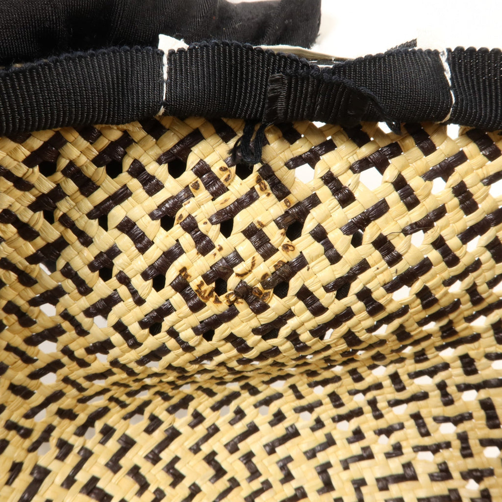 Hermès Tanzania Cap · Straw & Lambskin