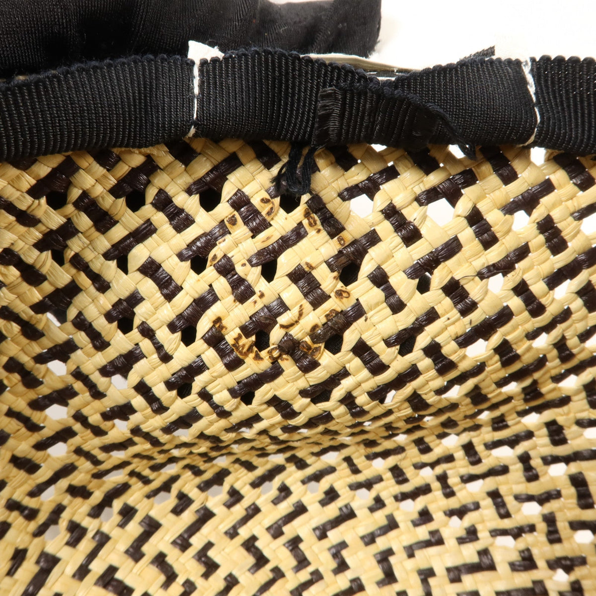 Hermès Tanzania Cap · Straw & Lambskin