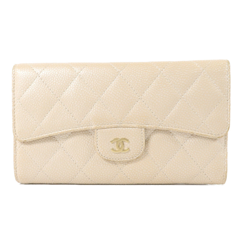 Chanel CC · Calfskin Trifold Wallet