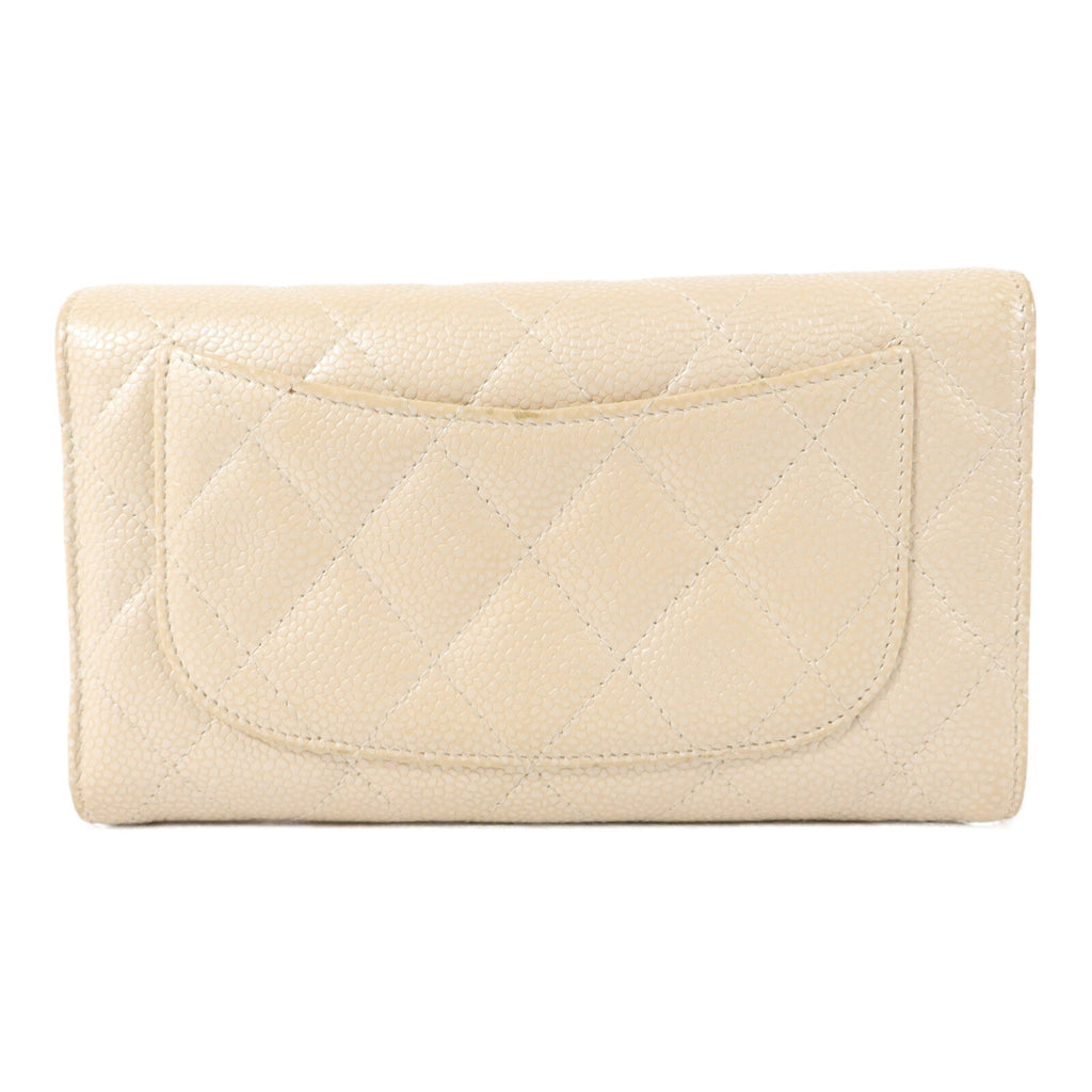 Chanel CC · Calfskin Trifold Wallet
