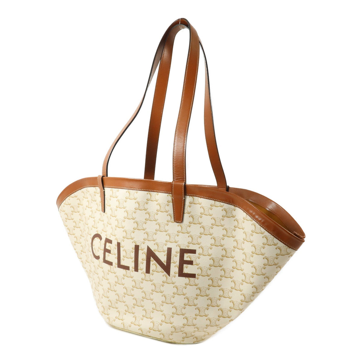 CELINE Triomphe Cuffin · Calfskin Canvas