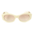 Chanel CC Oval Sunglasses · Gold Hardware