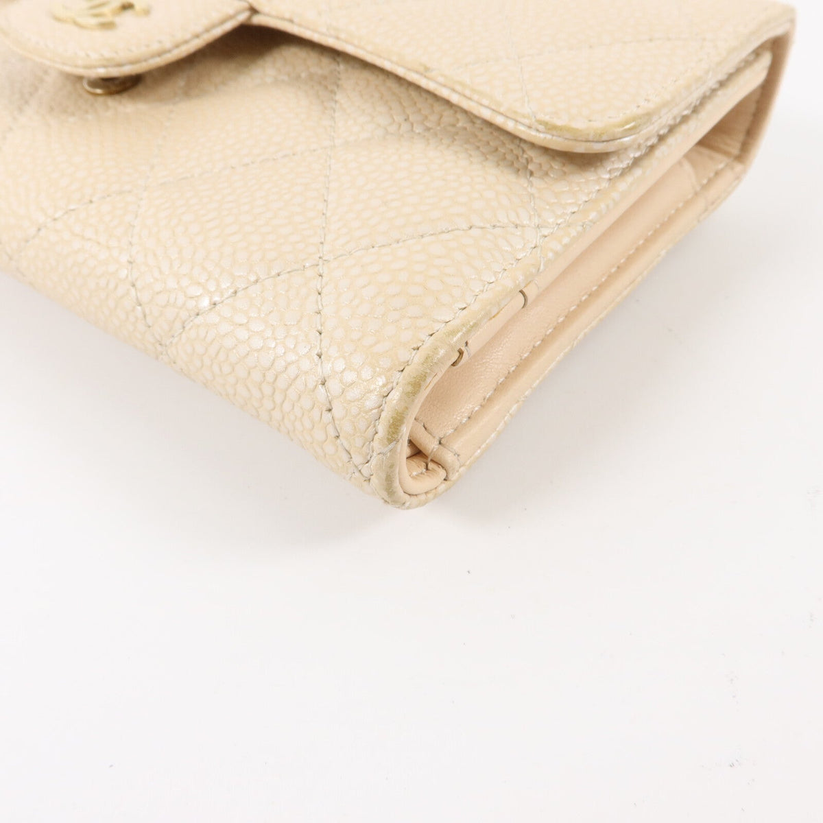 Chanel CC · Calfskin Trifold Wallet