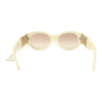 Chanel CC Oval Sunglasses · Gold Hardware
