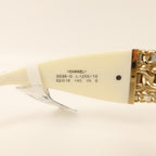 Chanel CC Oval Sunglasses · Gold Hardware