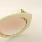 Chanel CC Oval Sunglasses · Gold Hardware