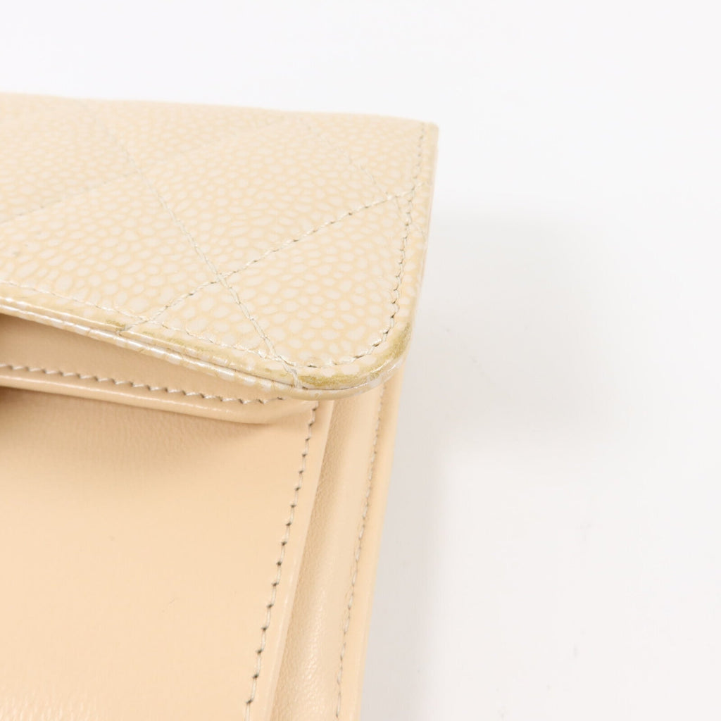 Chanel CC · Calfskin Trifold Wallet