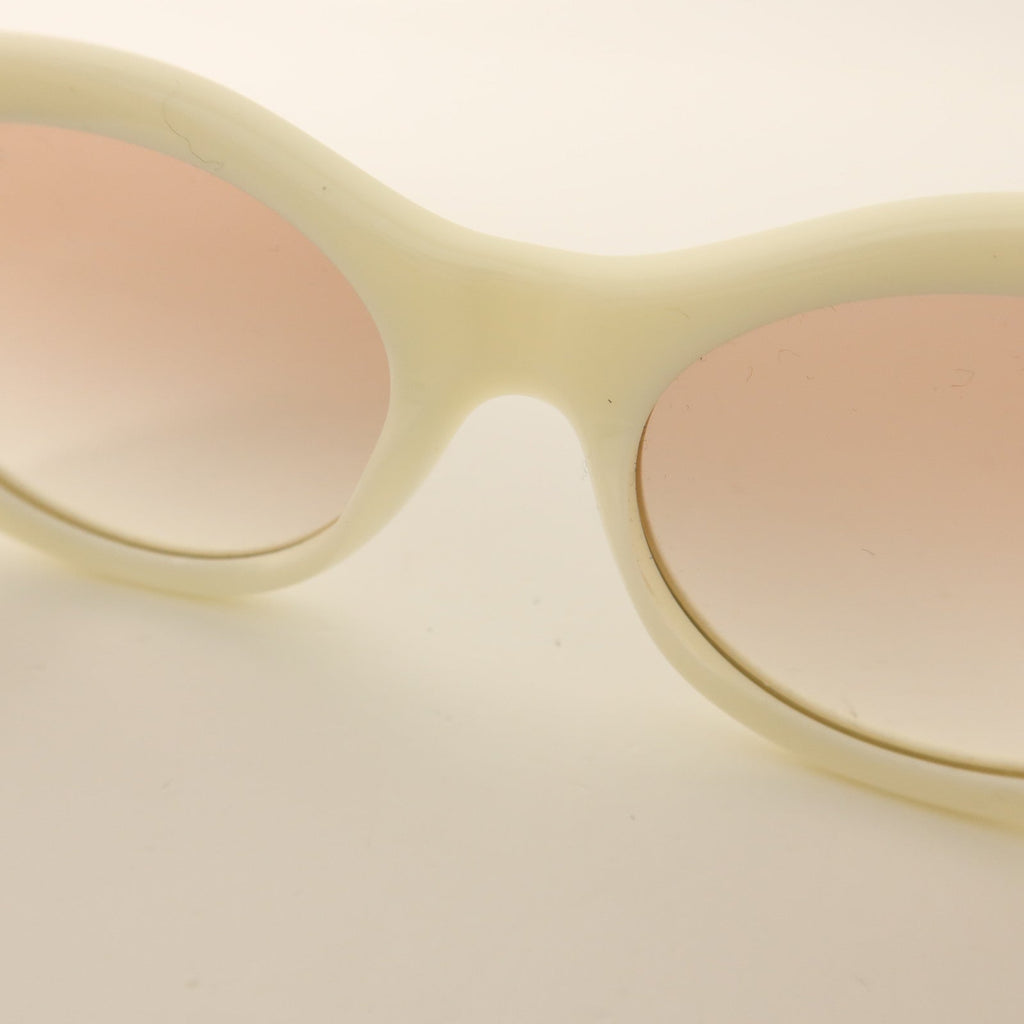 Chanel CC Oval Sunglasses · Gold Hardware