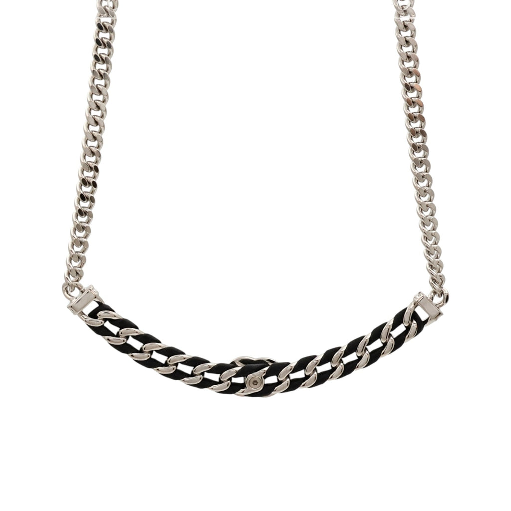 CHANEL CC Necklace · Lambskin · Metal