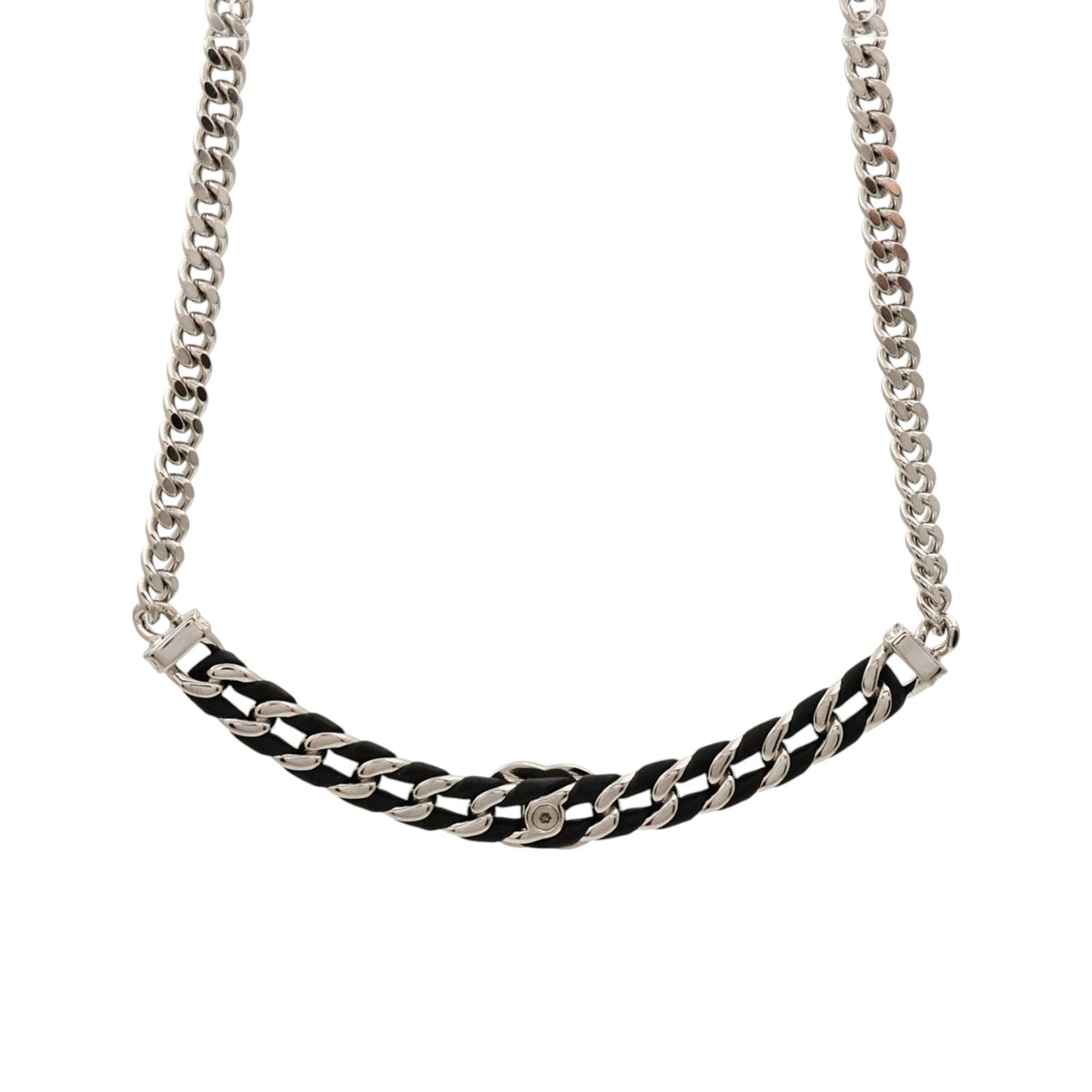 CHANEL CC Necklace · Lambskin · Metal
