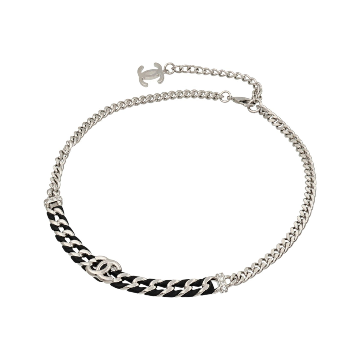 CHANEL CC Necklace · Lambskin · Metal