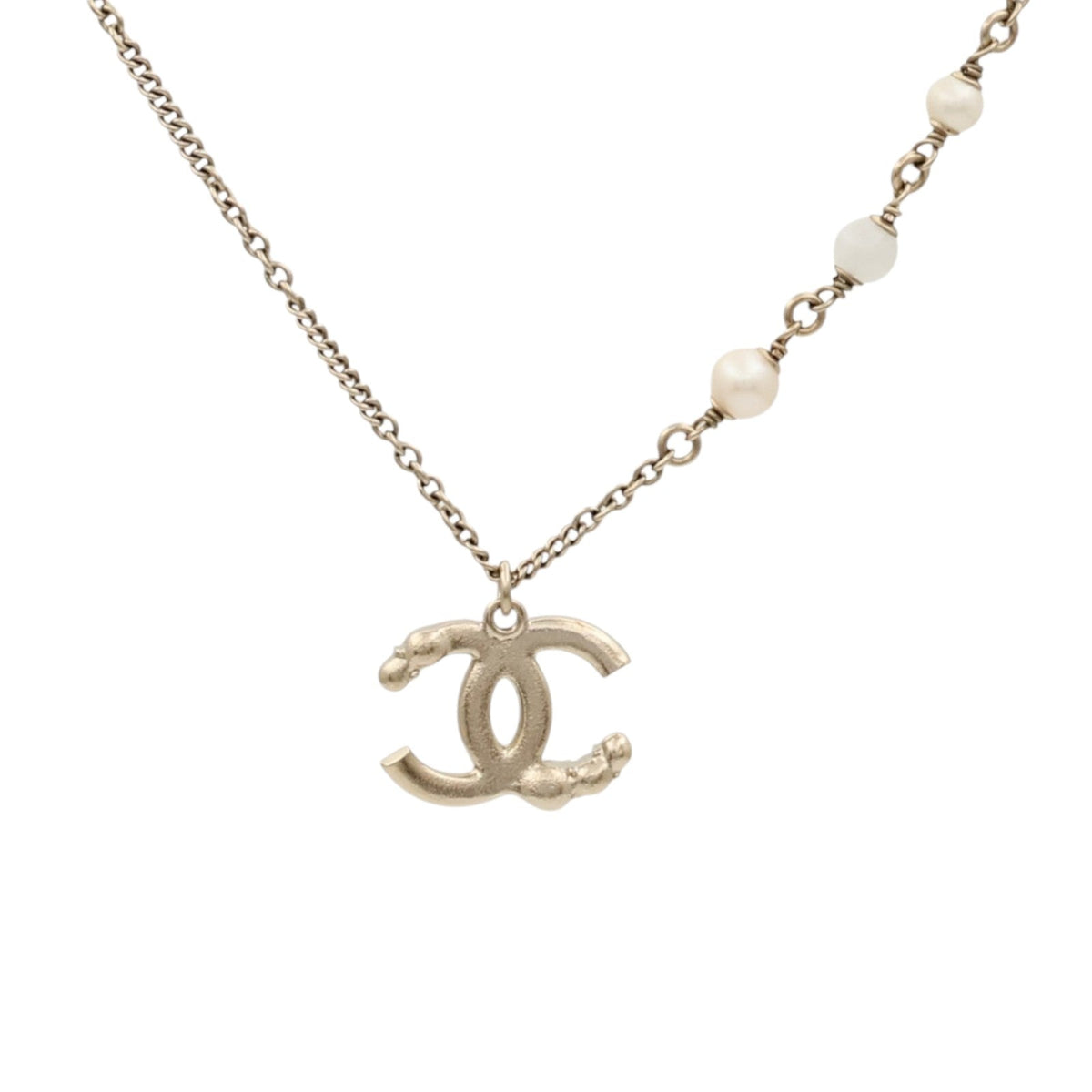 Chanel CC Necklace · PVC · Gold Accent