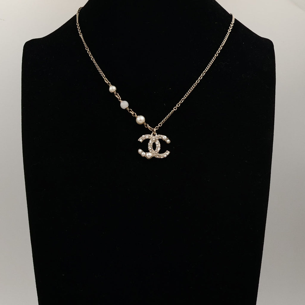 Chanel CC Necklace · PVC · Gold Accent